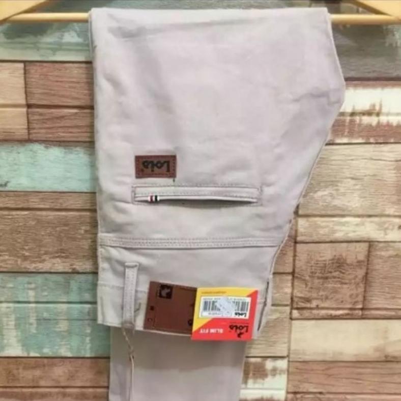 best sale celana panjang chino lois pria terbaru/chino lois pria premium