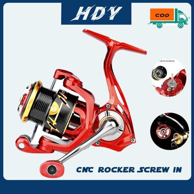 DEUKIO LT 2500 3000 Reel Pancing Power Handle Logam Gulungan Pancing Putar 5+1BB