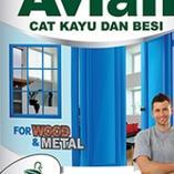 Cat Minyak Kayu & Besi Avian 1 Kg (Warna Hitam/Putih)