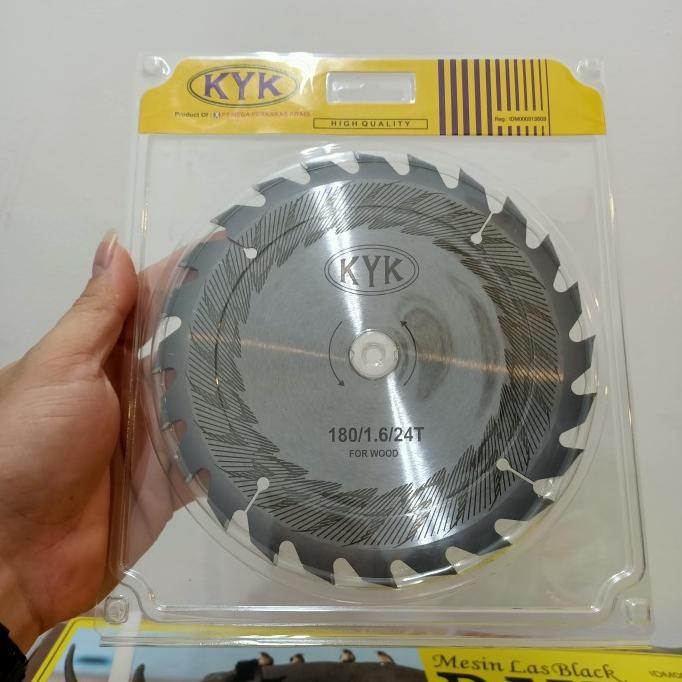 Mata Gergaji Kayu 7" X 24T Kyk / Saw Blade Potong Kayu Piring Gergaji Kyk Wood