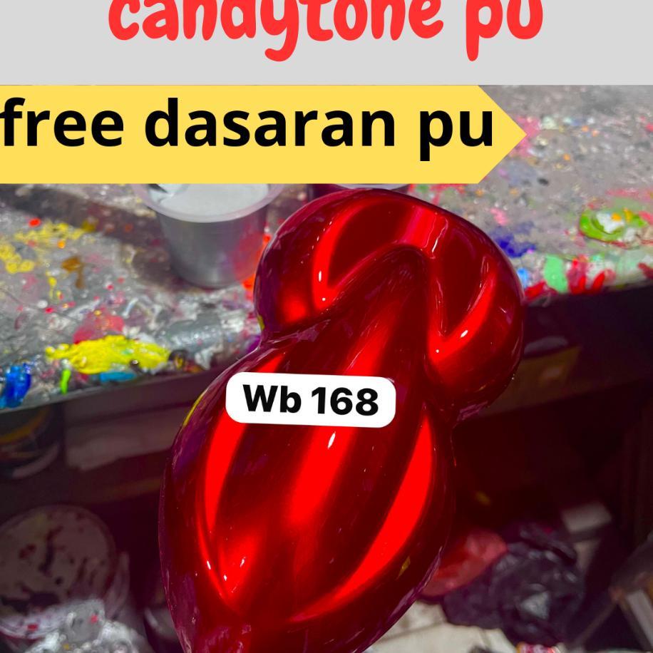 Cat Candy Tone Red Pu Spesial/Candytone Red Pu 100% Polyuretane + Free Dasaran Pu