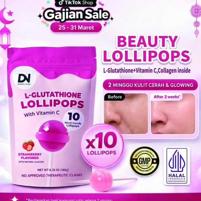 Ccollagen Lutathione Permen Lolipop With Vitamin C 10 Batang Untuk Kesehatan Kulit Dan Glowinghydrol