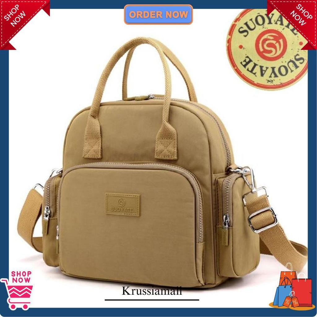 Suoyate 283   - Tas 3 In 1 Tas Selempang & Ransel Fashion Wanita Antiair Premium Quality