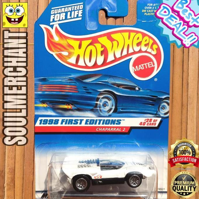 Hot Wheels Chaparral 2 Putih First Edition Mainan Diecast Mobil Sport New