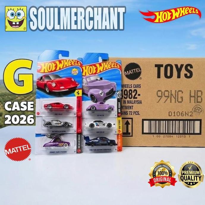 Hot Wheels Grosir Dus Karton Lot A B C D E F G H J K L M N P Q 2025 2026 Segel SNI New