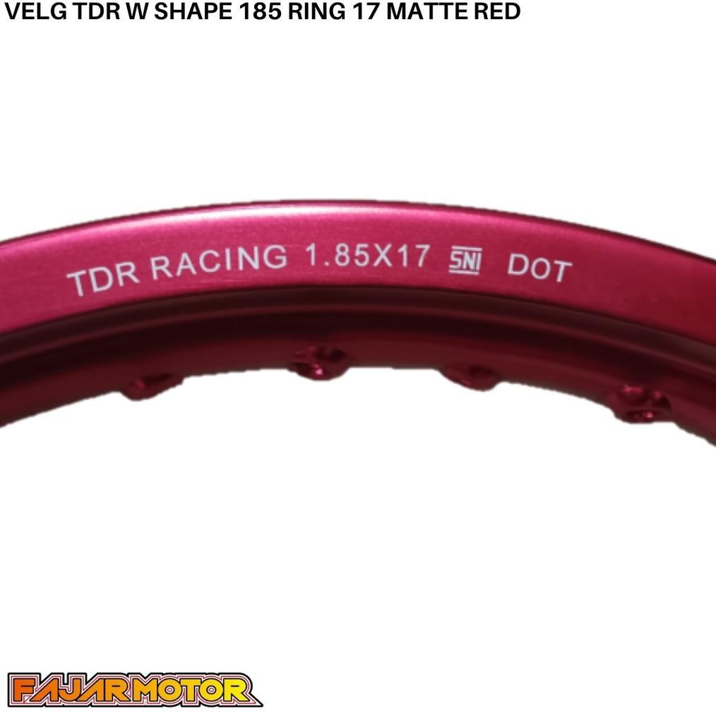 TDR RIM VELG W SHAPE 185 VELK PELEG RING 17 GOLD MATTE RED