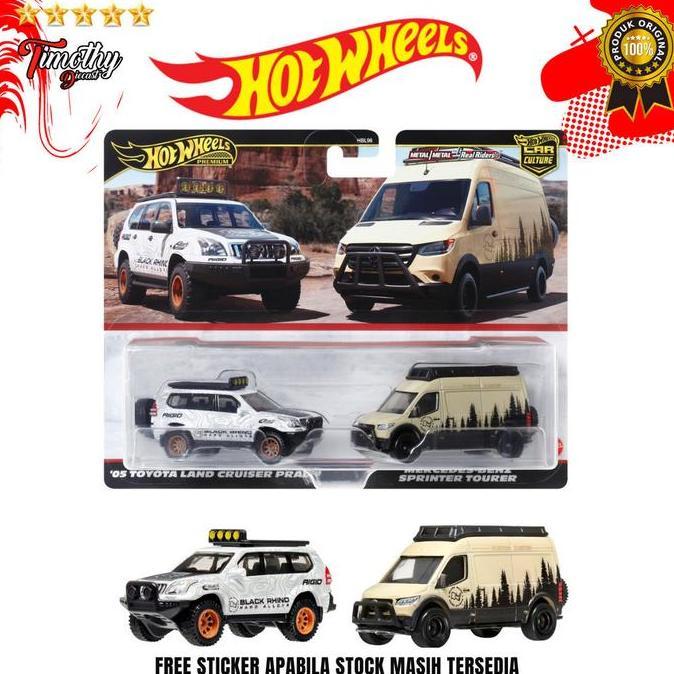 Hot Wheels Two 2 Pack Toyota Land Cruiser Prado Merc Sprinter Tourer