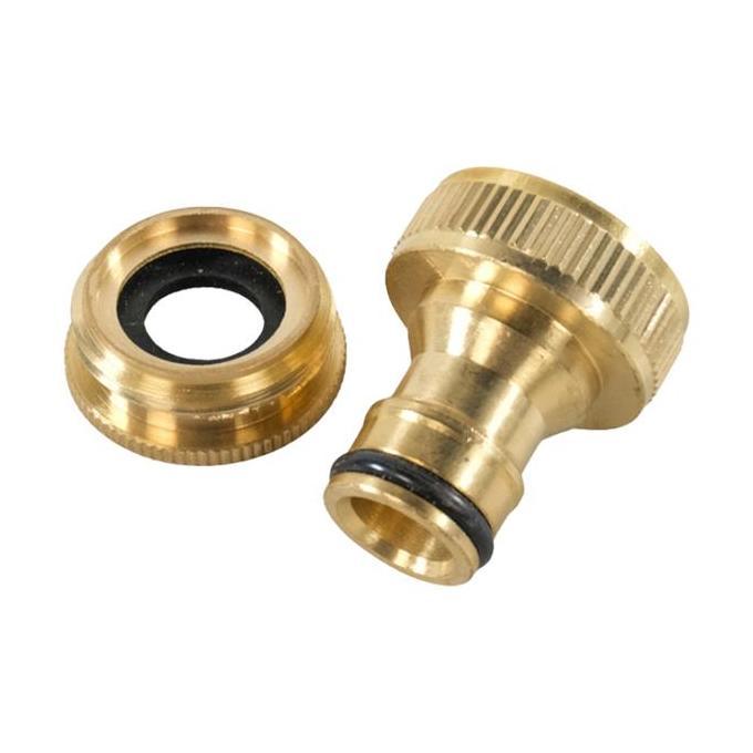 Qingjie- Tap Adaptor Quick Konektor 1/2 & 3/4 Inch Nepel Sambungan Keran Air Ke Selang Inlet Mesin C
