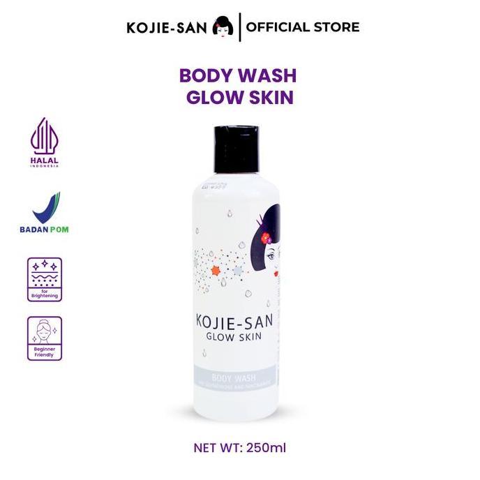 Bathe- Kojie-San Body Sh Glow Skin Transparant 250Ml Soap Gluta Niamide Sabun Mandi Mencerahkan Kuli