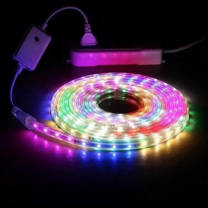 Lampu Led Selang Hias Kelap Kelip Tahan Air 10Meter - Rainbow Terlaris