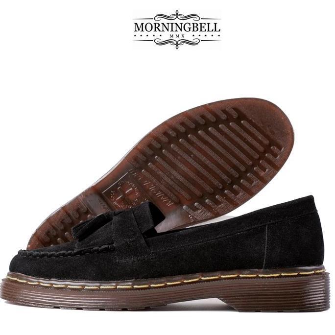 MORNINGBELL TASSEL LOAFERS - SEPATU PRIA TASSEL LOAFERS DOCMART SUEDE  Shoes Kerja Kasual