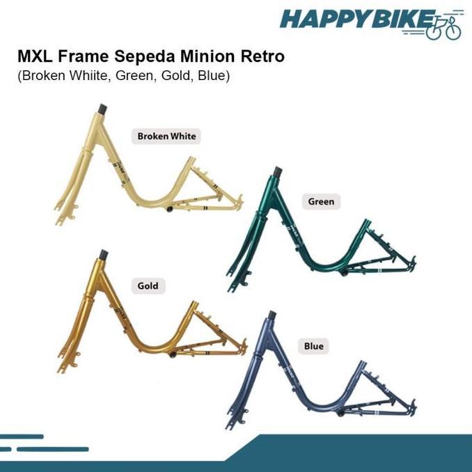 Promo Mxl Frame Sepeda Minion Retro Ukuran 20" Bahan Steel Bicycle Frame Terbaru 