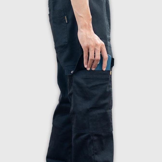 Calca- Guteninc - Celana Kargo Panjang Pria Leone Cargo Pants Black