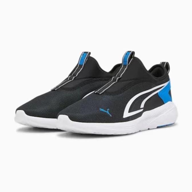 Sepatu Casual Pria Puma All Day Active Slip-On Black White - 386478-09
