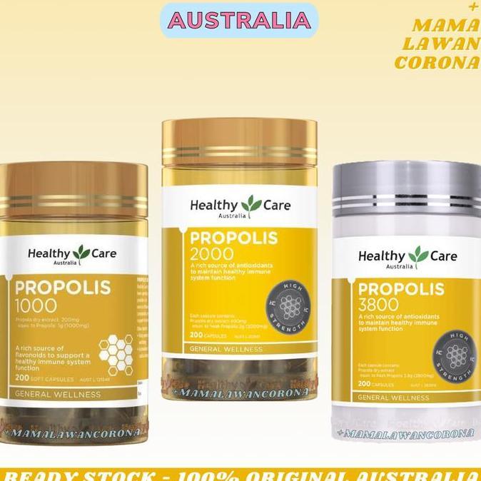 Healthy Care Propolis 2000Mg 200 Capsules 3800 2000 1000 Mg Kapsul Terbaru 