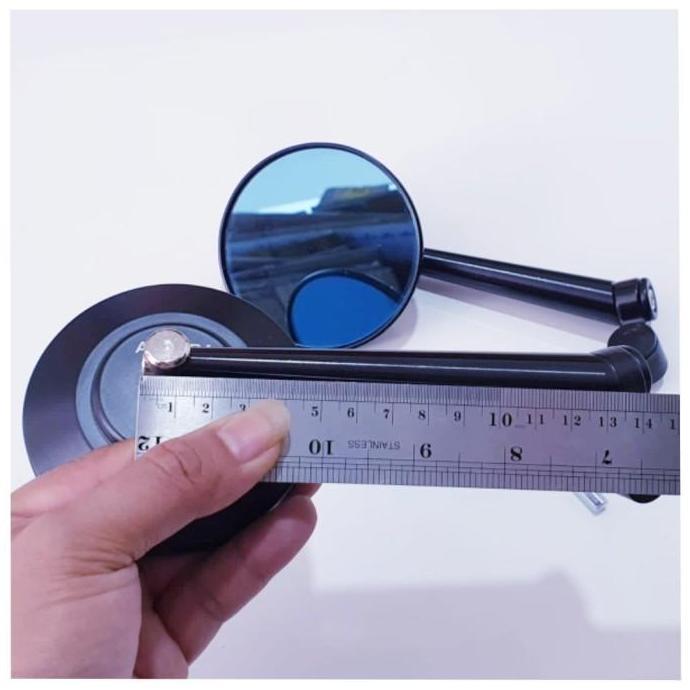 Promo KACA SPION BULAT BESI VARIASI MOTOR BLADE/REVO/SUPRA X 125/SUPRA NEW Diskon