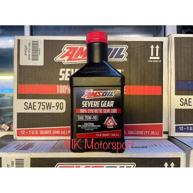 Amsoil Severe Gear 100% Synthetic Gear Lube 75W90 / 75W140 - Amsoil Oil Lsd - 946Ml