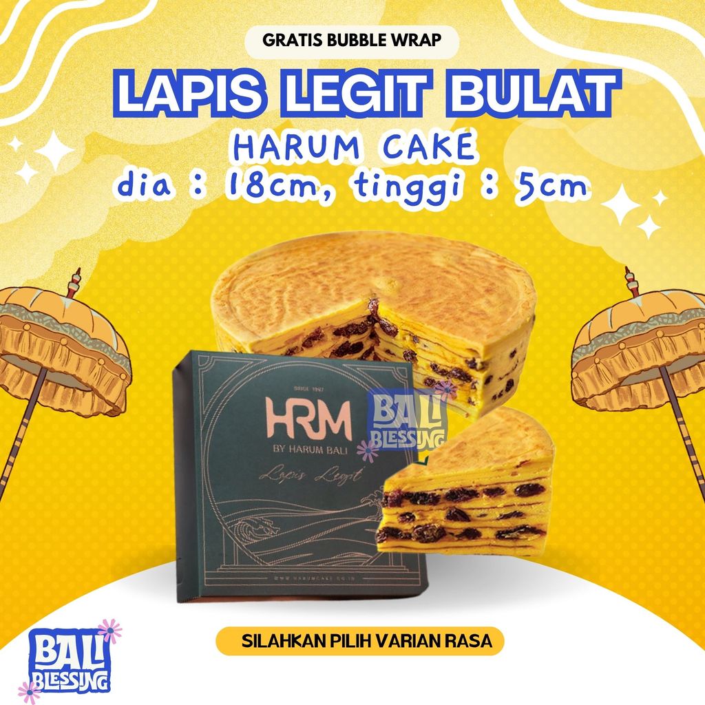 Lapis Legit Harum Cake Oleh Oleh Khas Bali (Pilih Varian Ukuran&Rasa)