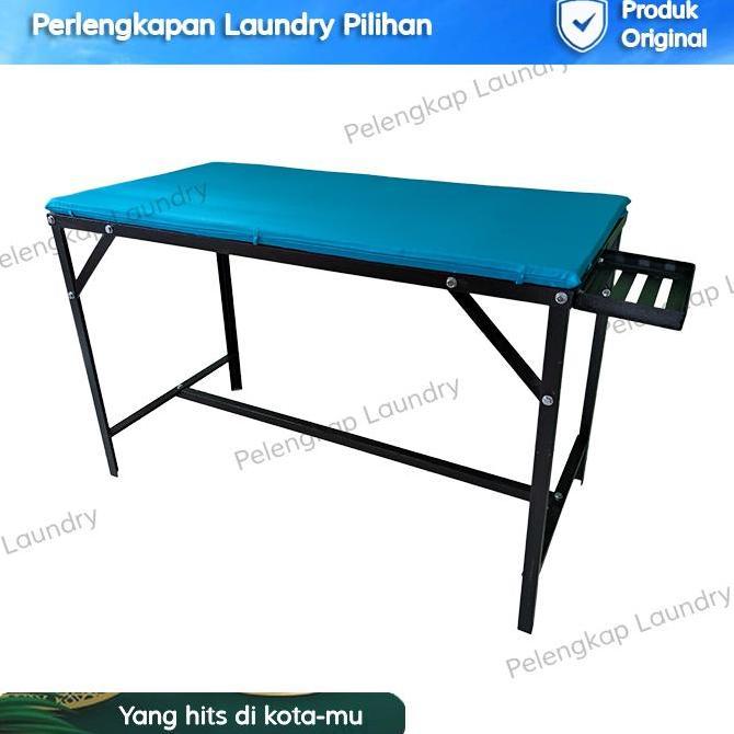 Meja Setrika Uap Laundry Lipat Kokoh 60 X 120 Meja Gosokan Uap
