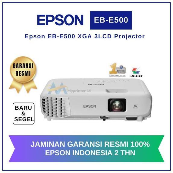 Epson EB-E500 XGA 3LCD Projector / Proyektor / EBE500 / EBE-500