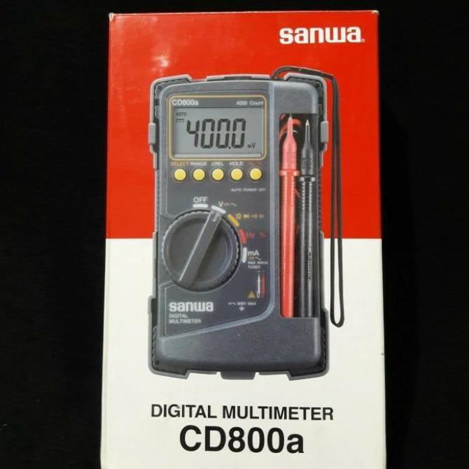 Multitester Digital Original. Sanwa asli CD-800a. Tester meter digital