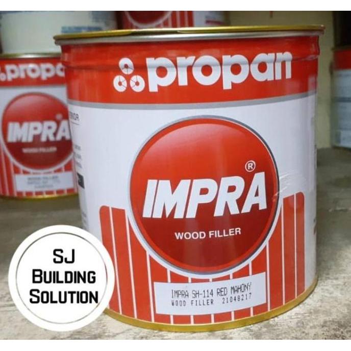 NEW IMPRA WOODFILLER / DEMPUL KAYU IMPRA PROPAN 1 KG RED MAHONY - WHITE BROWN KJ SUNGKAI TEAK OAK JA