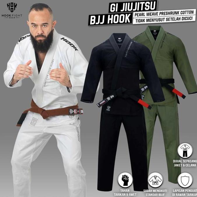 Gi BJJ Jiu Jitsu Hook, BJJ Gi Hook, Jiujitsu Gi Hook, Baju BJJ, Jujitsu Gi, Jiu Jitsu Gi 12GI