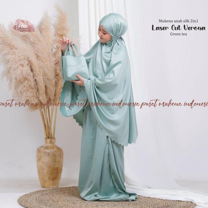 NEW PUSAT MUKENA INDONESIA - MUKENA ANAK LASER CUT VERONA ORI
