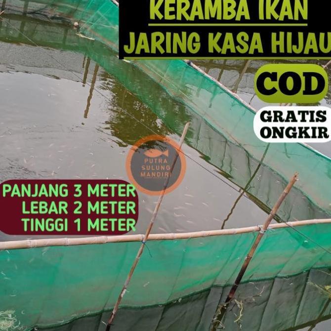 Pesce- Keramba Jaring Apung Hapa Ikan 3X2X1 Karamba Tanjaran Sortir Plus Tali