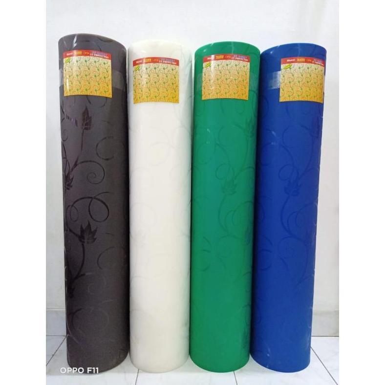 Fiber viber plastik penutup pagar DAUN motif kembang harga per 1 meter