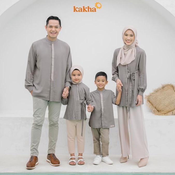 NEW KAKHA - SARIMBIT MANDALIKA (A)  / BAJU COUPLE KELUARGA / SARIMBIT KELUARGA / BAJU MUSLIM COUPLE 