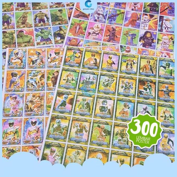 Promo Mainan Anak Gambaran Umbul Paket 300 Pcs Poster Umbul Diskon