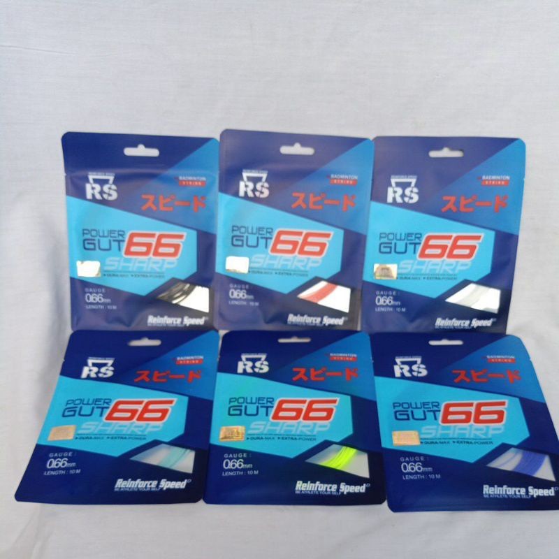 Senar Raket Badminton Rs Power Gut 66 Sharp