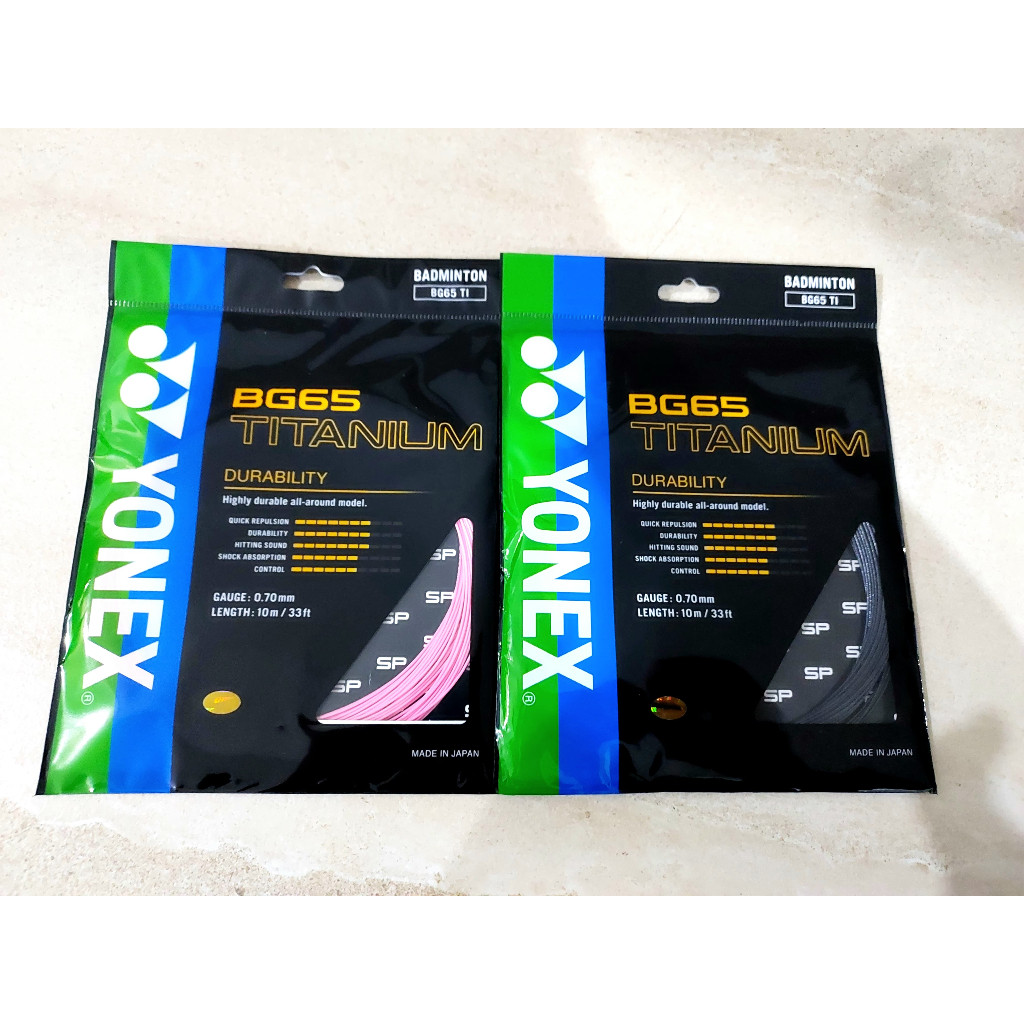 Senar Raket Badminton Yonex Bg 65 Titanium Original
