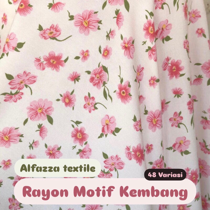 Katun Rayon Viscose | Katun Rayon Lembut Kain Rayon Motif Bahan Katun Rayon Meteran Rayon Motif Rayo