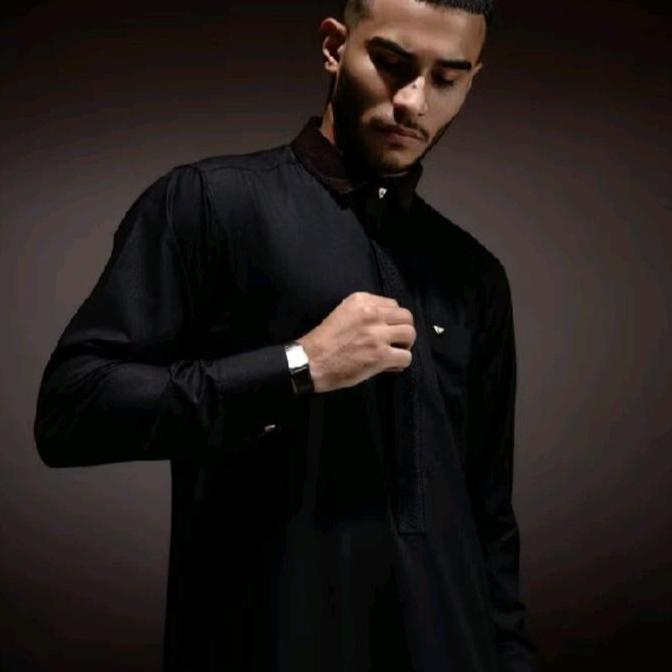 Jubah AL-LUTHFI Lengan manset hitam