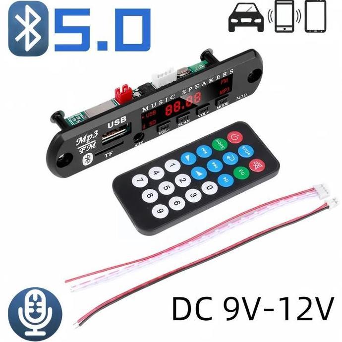 MP3 Kit Modul MP3 Bluetooth 12V Radio MP3 Pemutar Musik