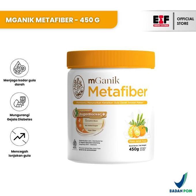 Mganik Metafiber 450 Gram 30 Serving - Meta Fiber Obat Diabetes Terbaru !!!