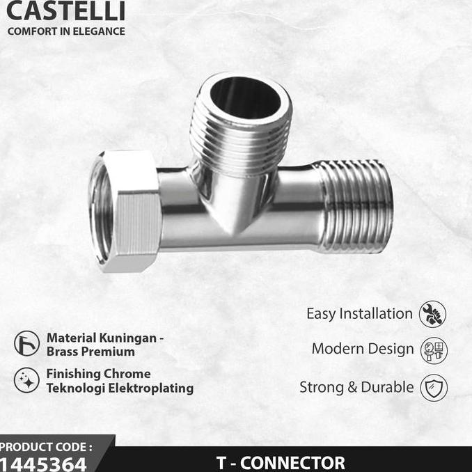 CASTELLI T konektor Sambungan kran/shower T-CONECTOR 1445364