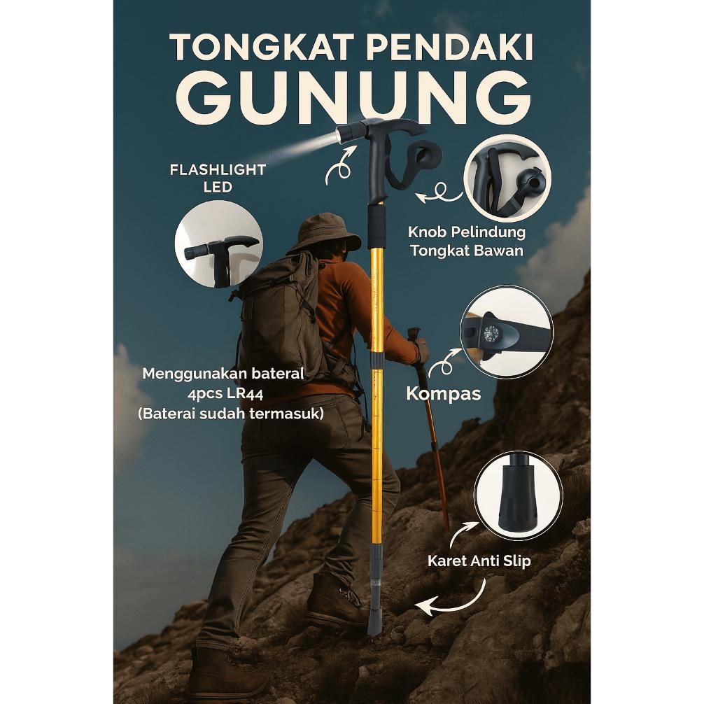Tongkat hiking trekking pole energia 3 Step Trekking Pole - TGT4