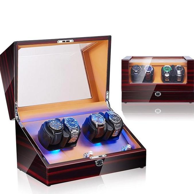 Watch Winder Pemutar Jam Tangan Otomatis Winder Watch 4+0