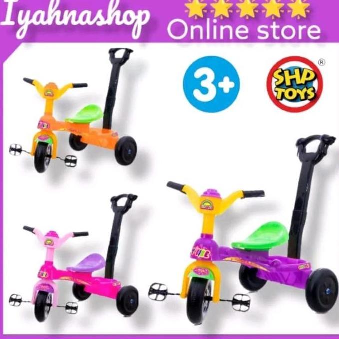 SHP HB 620 SEPEDA ANAK RODA TIGA DORONGAN Set Hadiah Cowok Cewek Beraneka warna Musikal