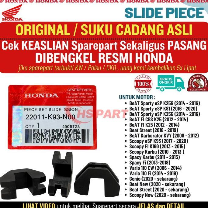 SLIDE PIECE SLIDER BEAT FI BEAT POP ESP STREET SCOOPY VARIO ORIGINAL TERBATAS