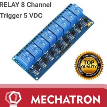 Relay 8 Channel Ch 5V 220V Ac Module Optocoupler Termurah