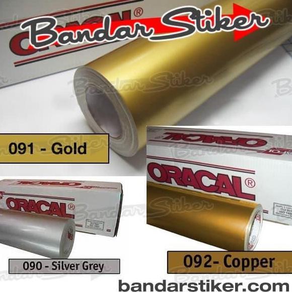 Oracal 651 Gloss Matte Doff Warna Silver Gold Copper Meteran