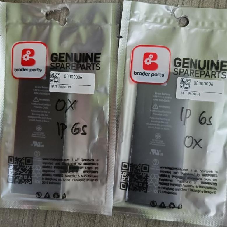 Baterai Iphone 6s Braderpart/ZC Ori Garansi Lifetime