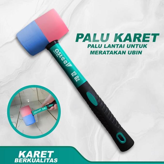 Xx1X- Asteel Palu Karet Keramik Granit Lantai Rubber Hammer Besar 16Oz Sedang 12Oz Kecil 8Oz Palu  K