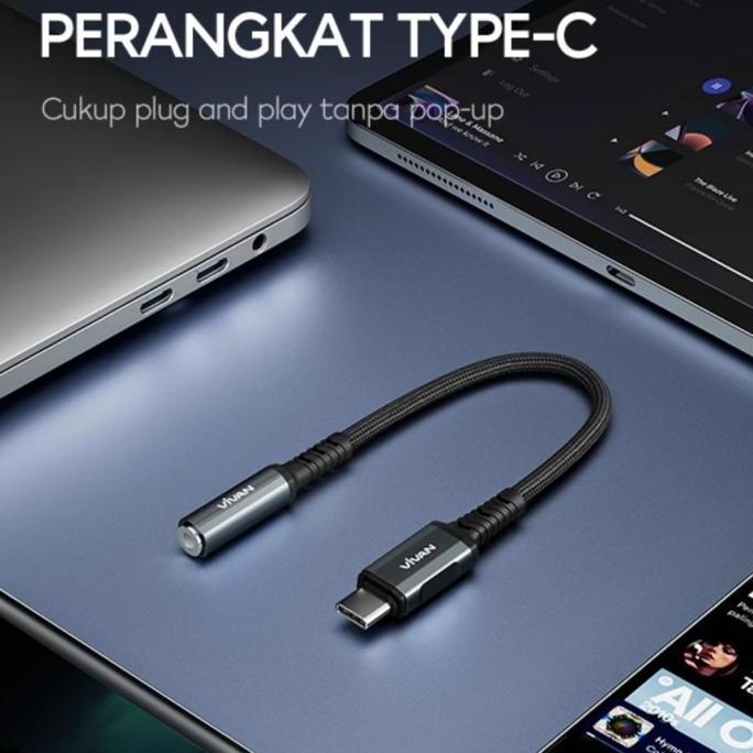 Converter Type C To Jack Audio Vivan