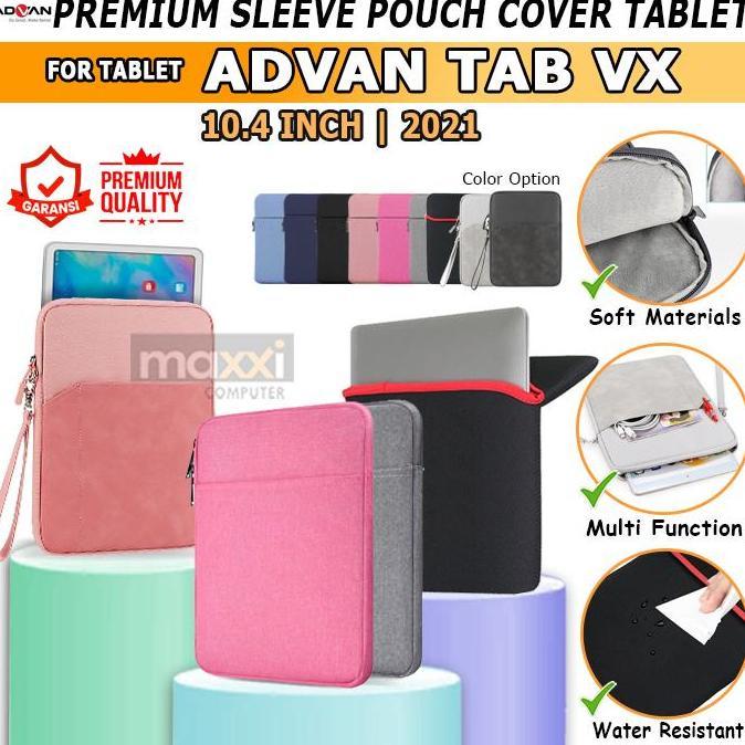 Advan Tab VX Tablet 10.4 10 Inch Sleeve Pouch Sarung Case Casing Cover