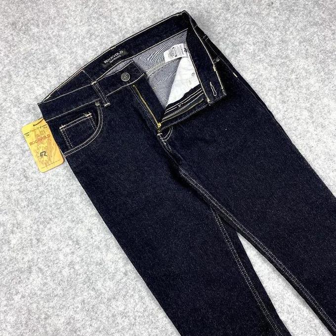Anata- Rockvold Celana Jeans Panjang Pria Black Garmen Denim Low Ist Hitam Garmen Slimfit Stretch